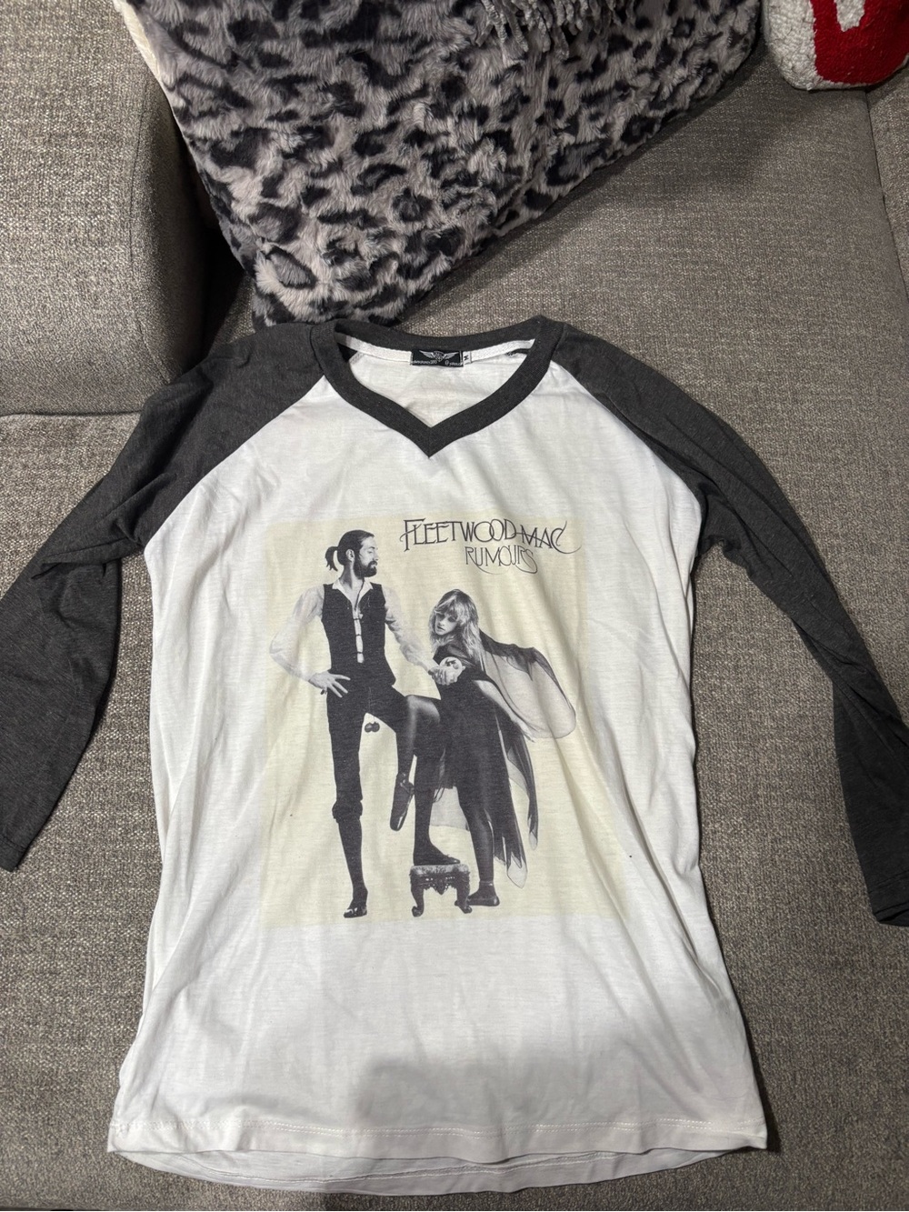 Fleetwood Mac 'Rumours' Raglan Baseball Tee M NWOT